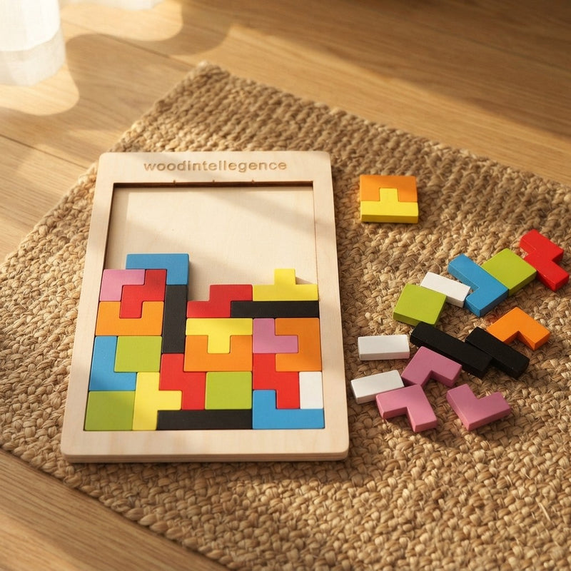 Kids Wooden Puzzle Set